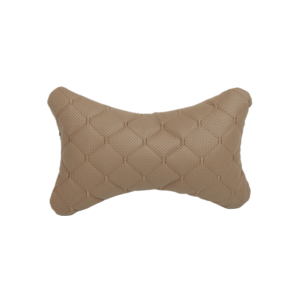 Подушка під спину 25×30 см (екошкіра) – Охра
